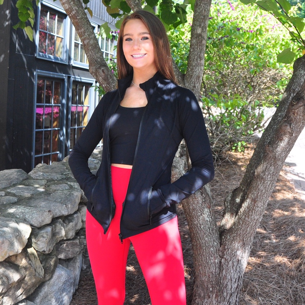 Checkout this super cute athletic jacket!